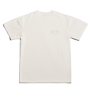 Varsity Logo T-shirt in Moonbeam. Large