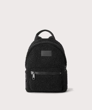Dakota Backpack in Onyx Shearling . Small