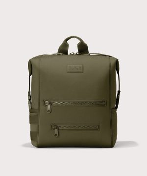 Indi Diaper Backpack in Dark Moss. Large