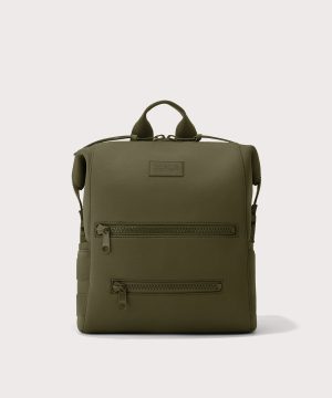 Indi Diaper Backpack in Dark Moss. Medium