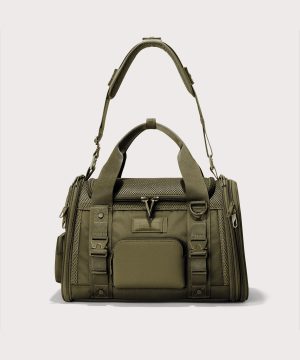 Kyoto Pet Carrier in Dark Moss. Small